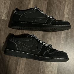  Travis Scott x Air Jordan 1 Retro Low OG SP 'Black Phantom'