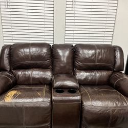 Leather sofa