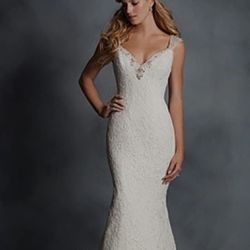 Lace Fit And Flare Wedding Dress