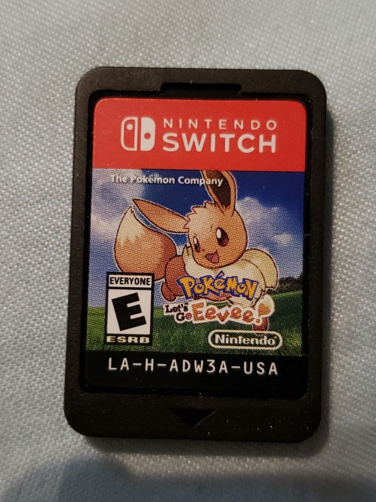 Pokemon let's go Eevee for the Nintendo switch