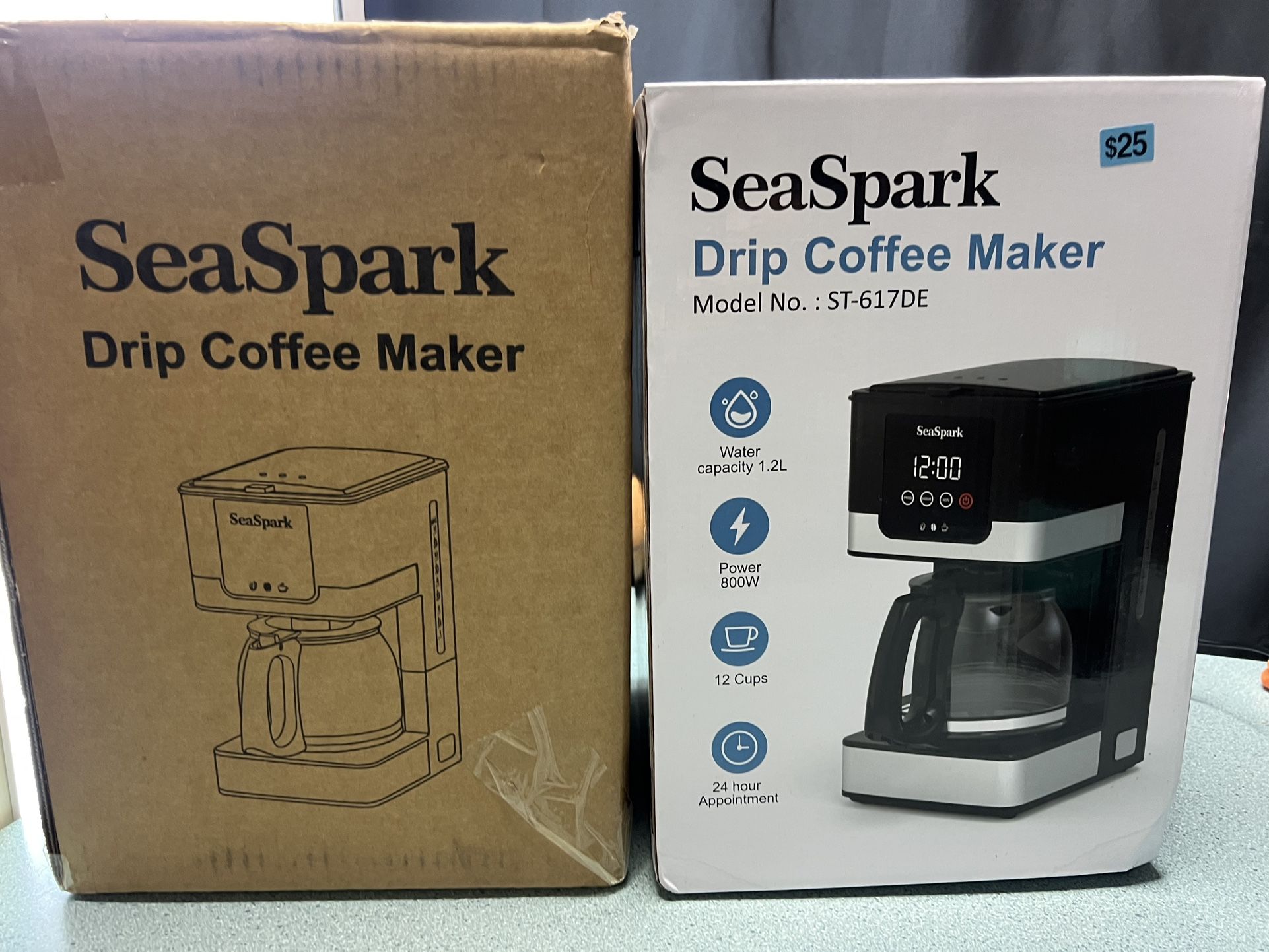 SEASPARK DRIP COFFEE MAKER , 12 CUPS