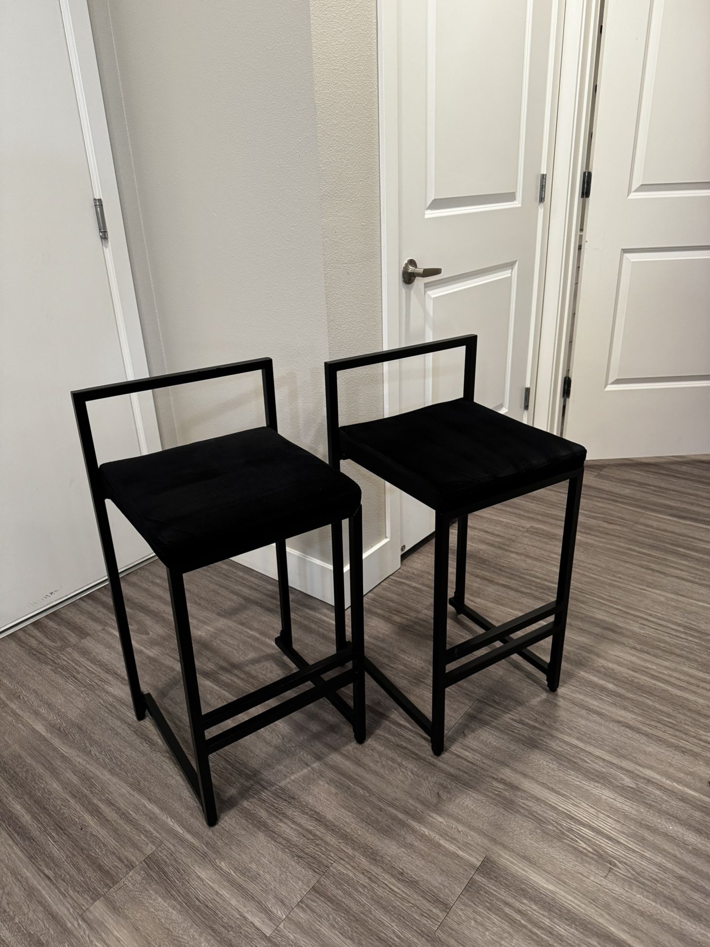 Modern Black Stools For Counter Top Bar Dining