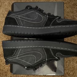 Travis Scott AJ1 Black Phantoms 