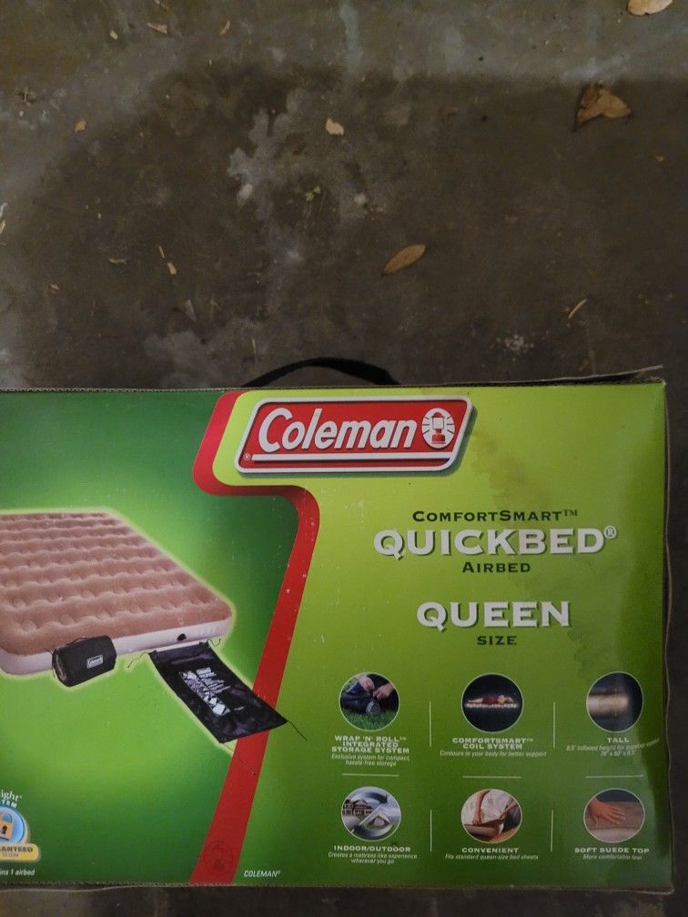 New Coleman Quickbed Queen Size