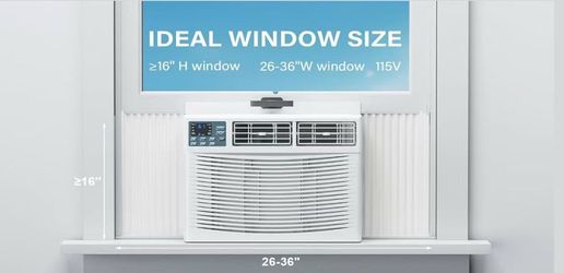 10000 BTU Window Air Conditioner with Heat,