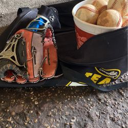 Baseball Bag And Glove