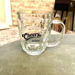 Cheers Boston Mug Collectible  Beer Dimple Glass