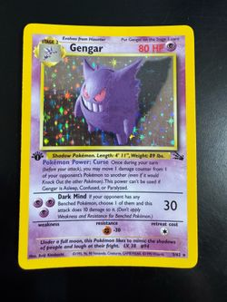 Fossil gengar 1st ed