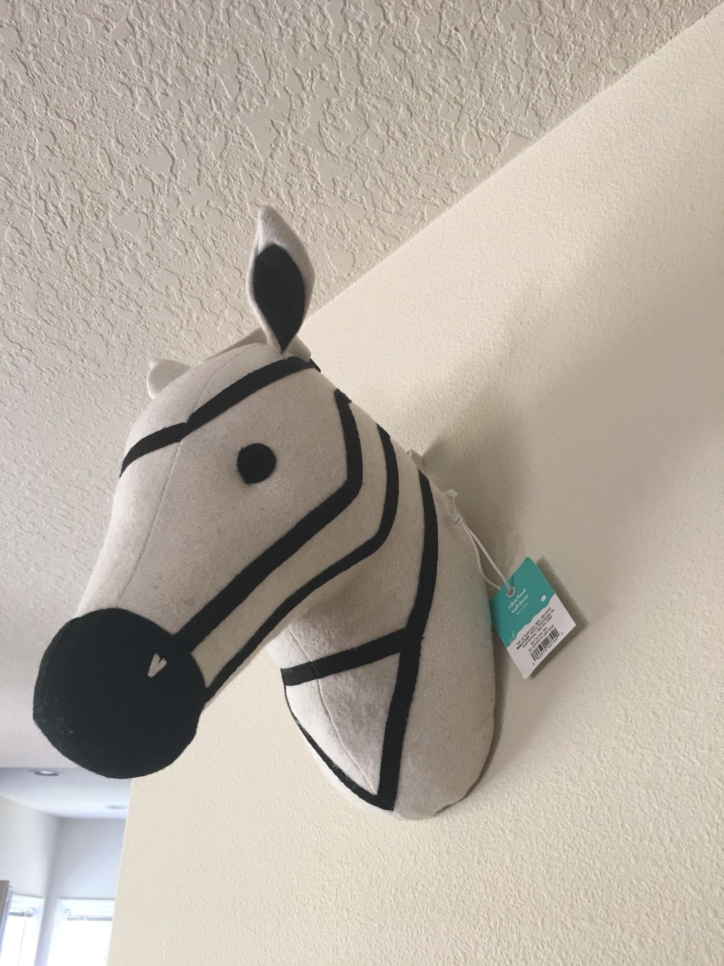 Pillowfort Zebra Head wall decor