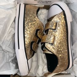 Kids Converse glitter toddler size 8