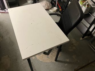 Desk and chair