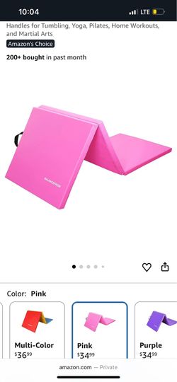 Exercise Mats 3 Panel Pink