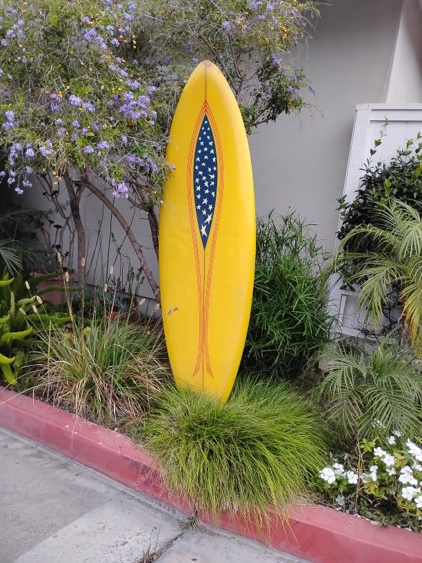 HALSCU * VINTAGE  AWSOME  SURFBOARD 