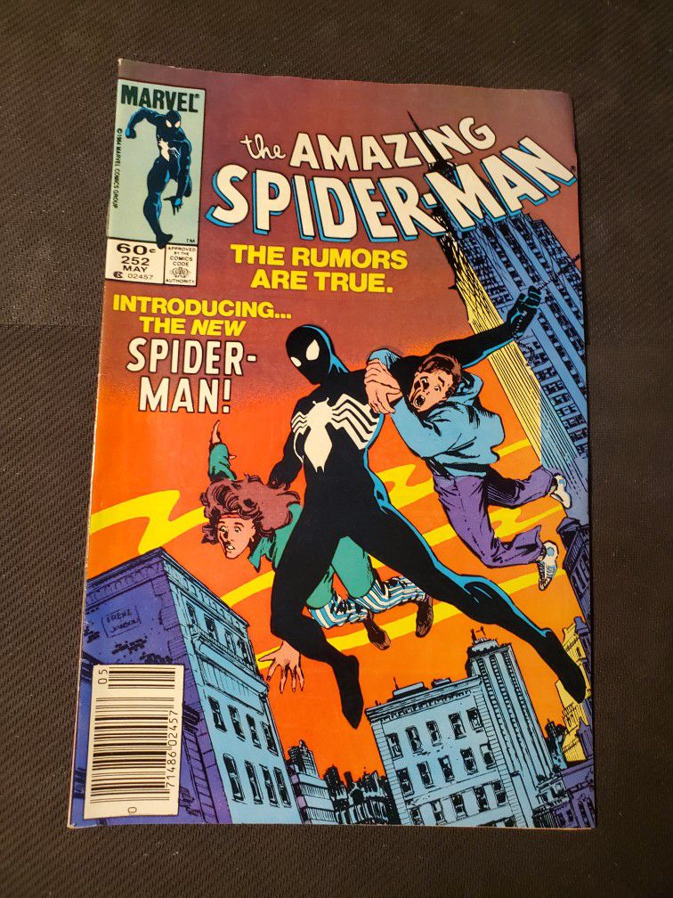 The Amazing Spider-Man #252 Marvel Comics 1984 Newstand * 1st Black Costume 