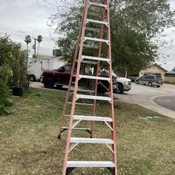 Werner 10-foot fiberglass ladder, A-frame, 300 lbs capacity, good condition, $120