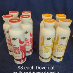 Dove Oat Milk Or Tumeric Milk Body Wash $8