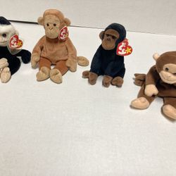 Beanie Baby TY Monkeys Vintage