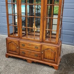 Oak China Hutch