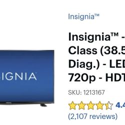 Insignia 38 in TV