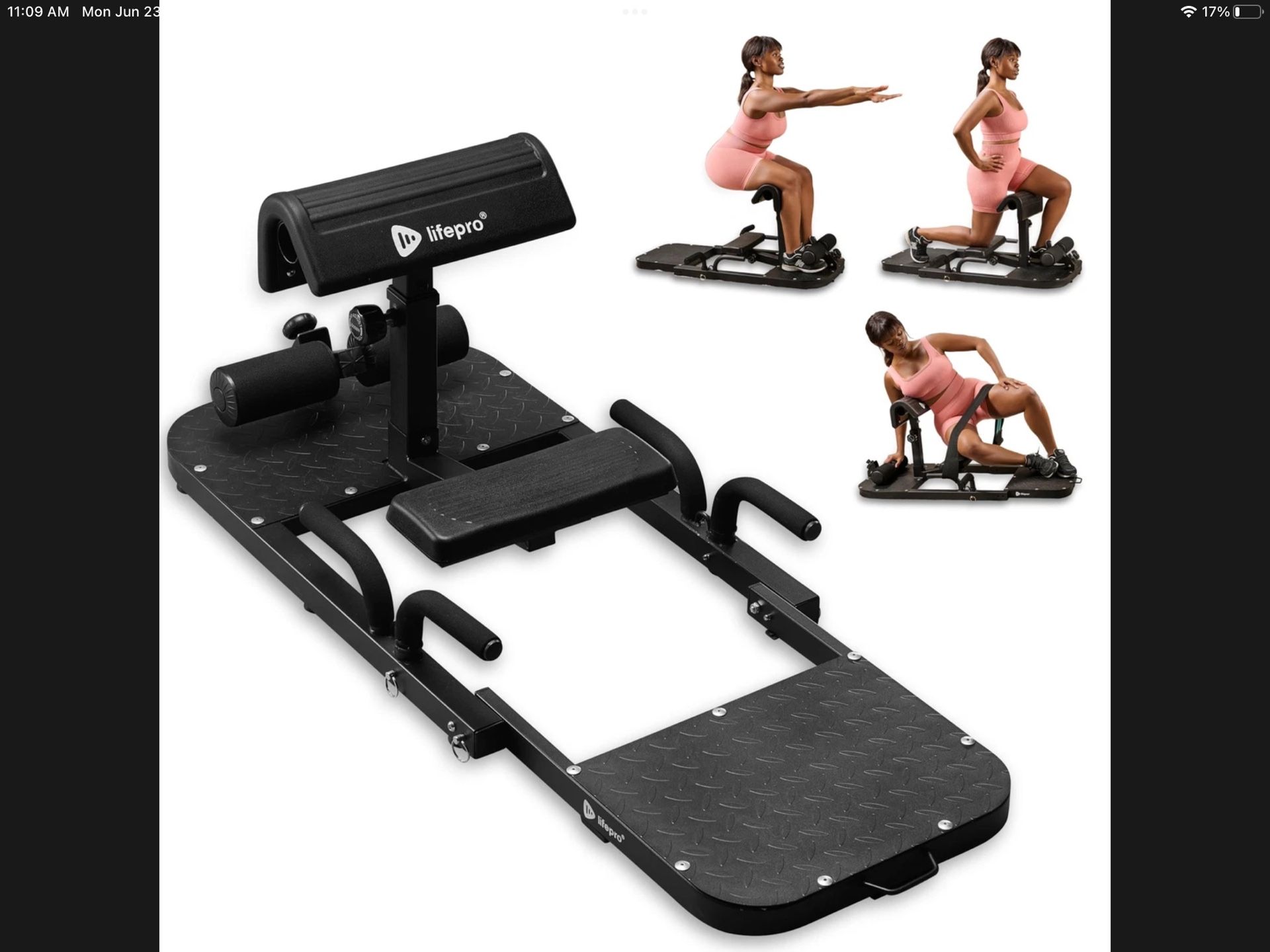 Glute Machine Hip Thrust Machine for Athletes – Glute Workout Bench, Booty Builder