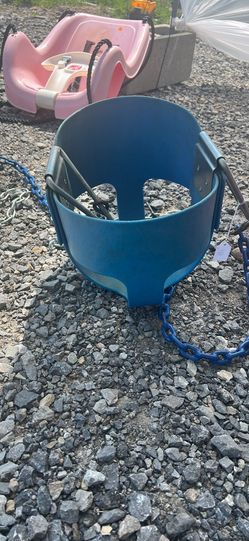 Baby Toddler Blue Bucket Swing