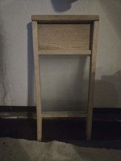 Vintage Glass Washboard