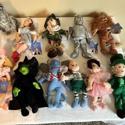 Wizard Of Oz Collectible Bean-bag Doll Set