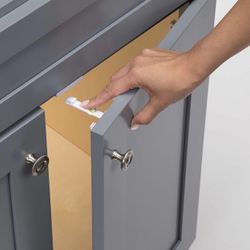 Safety 1st Adhesive Cabinet 4 Piece Latch for Childproofing, White