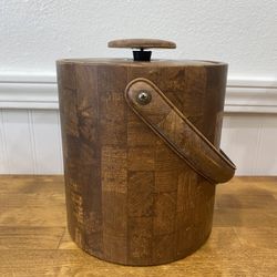 Vintage  Brown Ice Bucket