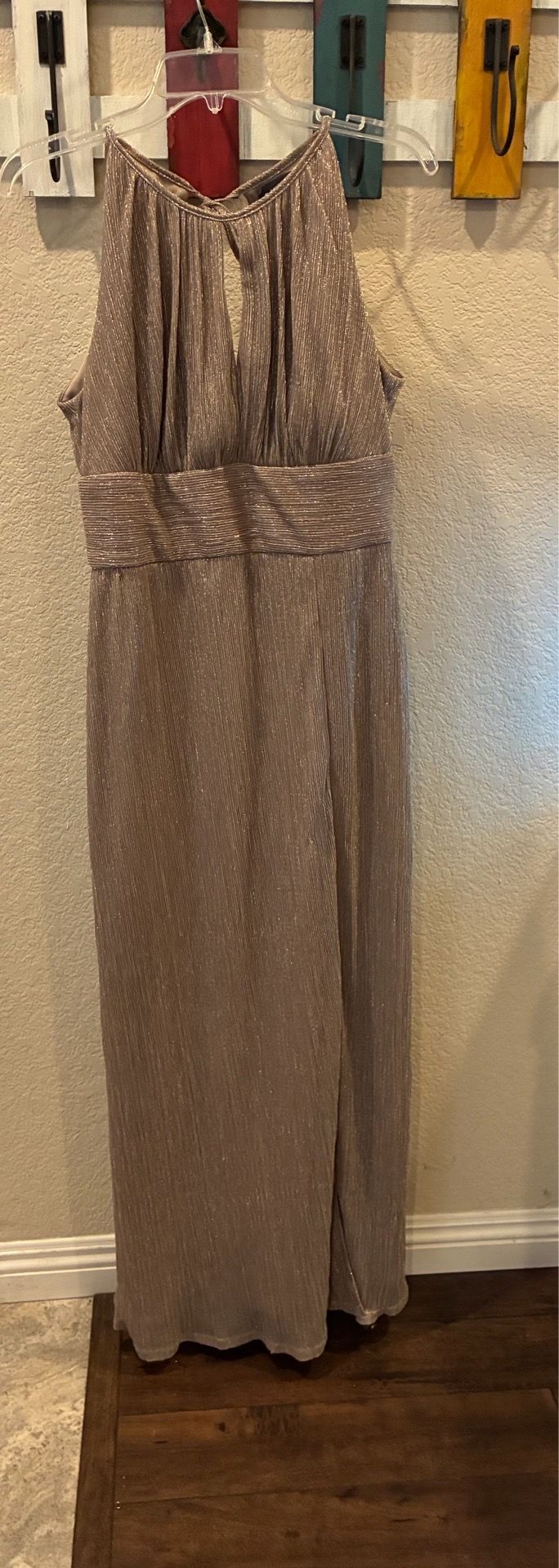 Women’s Gold sheath formal dress size 10