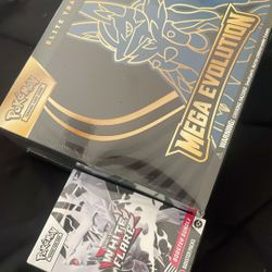 Mega Evolution Elite Trainer Box and White Flare Booster Bundle