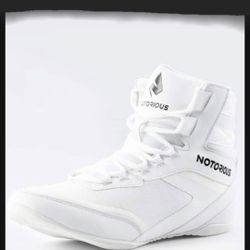 NEW Notorious Brand Men Sports Training Work Out Boxing Shoes Sneakers (Available In Red / Green / Off White Colors) Men Size 9.5