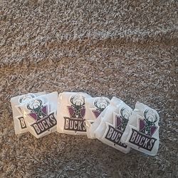 MILWAUKEE BUCKS EMBROIDERED PATCHES LOT OF 10
