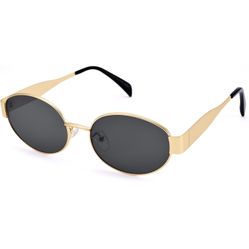  Sunglasses for Women Men - Trendy Gold Sun Glasses - Fashion Metal Frame Shades