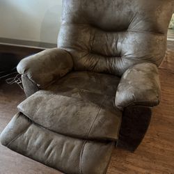 Faux Leather Manual Recliner/ Rocking Chair