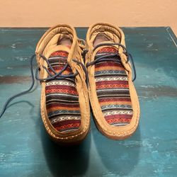  Twisted X Driving Moccasin Serape Fringe
