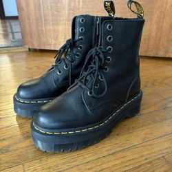 jadon pisa leather platform boots size women 7