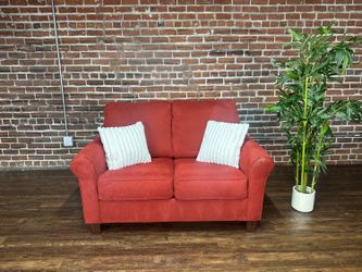 Delivery Available Red loveseat sleeper couch