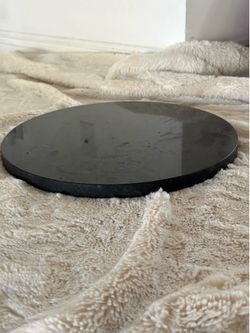Black marble cylinder