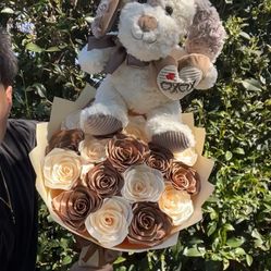 Ribbon Rose Bouquet 19ct