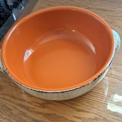 DeSilva Italian Terra Cotta Large Serving Bowl, 9.75” Made in Italy
