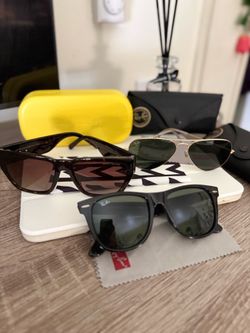 3 Unisex  Sunglasses Marc Jacobs Ray Ban 100% Authentic