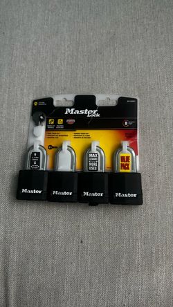 Master Lock 4-Pack Padlocks Value Pack
