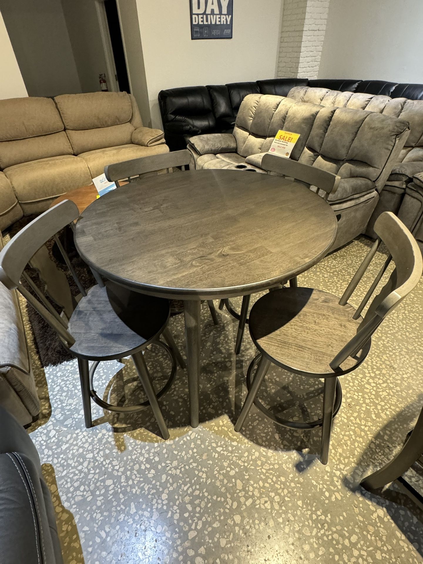 Gorgeous Gray Sorrento Dining Table Set!$499!*SAME DAY DELIVERY*NO CREDIT NEEDED*EASY FINANCING*HUGE SALE*