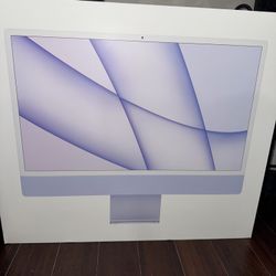  iMac 24" (2021, M1, 8GB/256GB, Purple, Retail: $1,400)