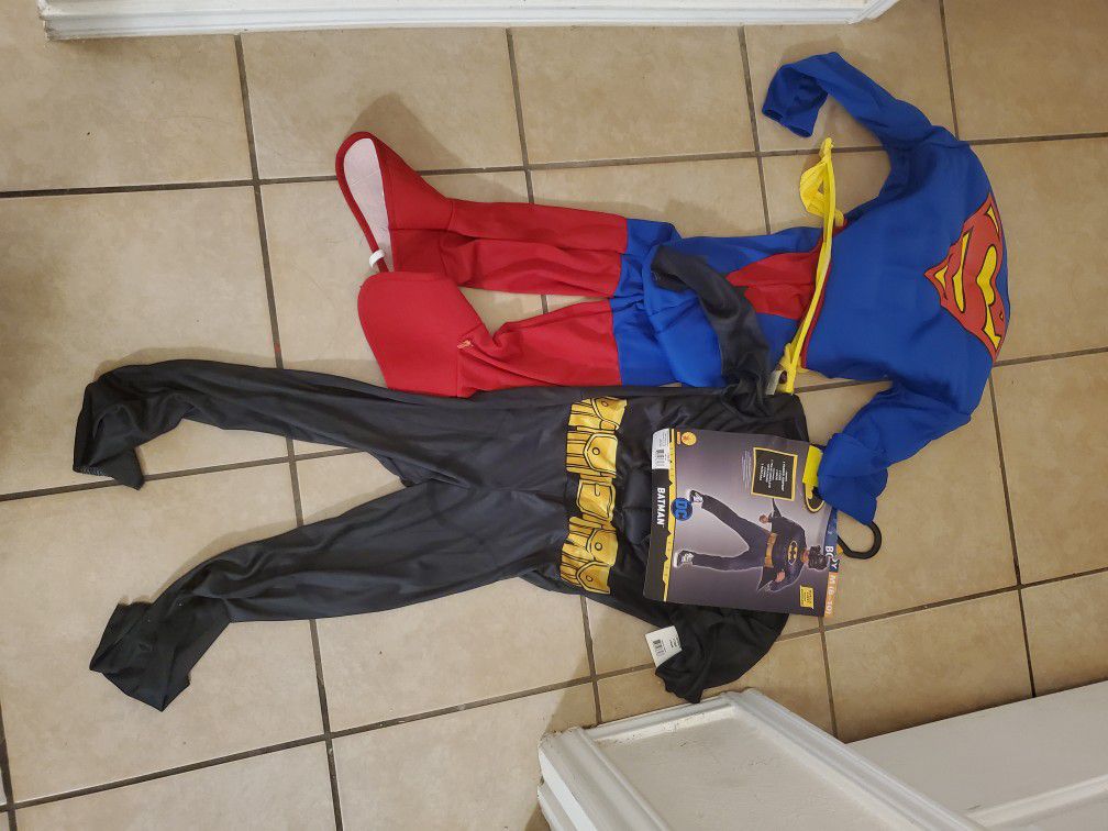 Size 8-11 Superman Batman Boy Dress Up Costumes