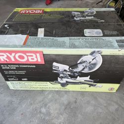 RYOBI 10in Sliding Compound MITER SAW — PICK UP ONLY