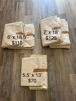Cotton canvas fabric in different sizes (selling individually)