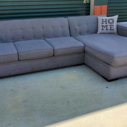 Grey Sectional Couch Delivery Available 