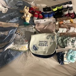 Diapers Baby Boy Clothes Socks And Bibs